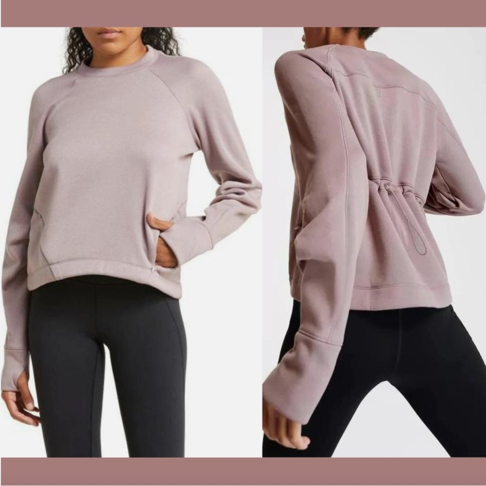 NWT Sweaty Betty [ Small ] Run Crew Neck Performance Sweatshirt Dusk‎ Pink #q423